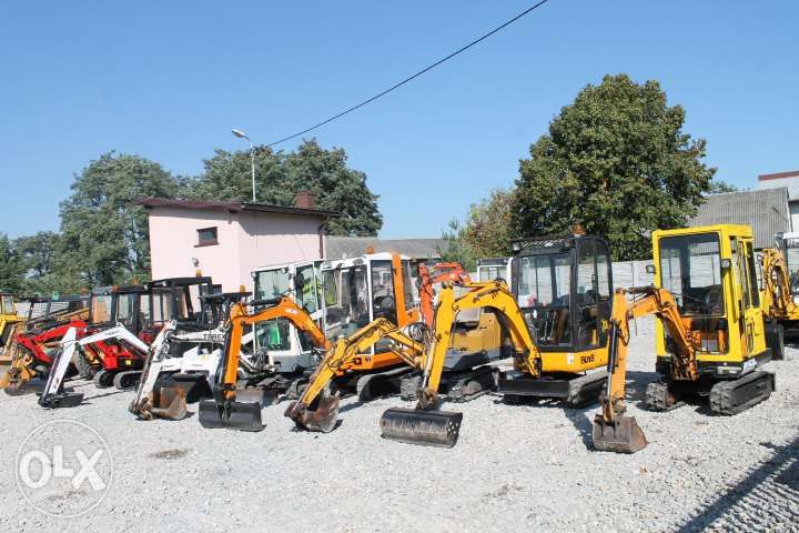 Minikoparka mini-koparka ładowarka miniładowarka JCB CAT SPRZEDAŻ - SKUP adres: BUJNÓW 42 ZŁOCZEW WYNAJEM USŁUGI Sieradz Wieluń Klonowa Lututów TANIO