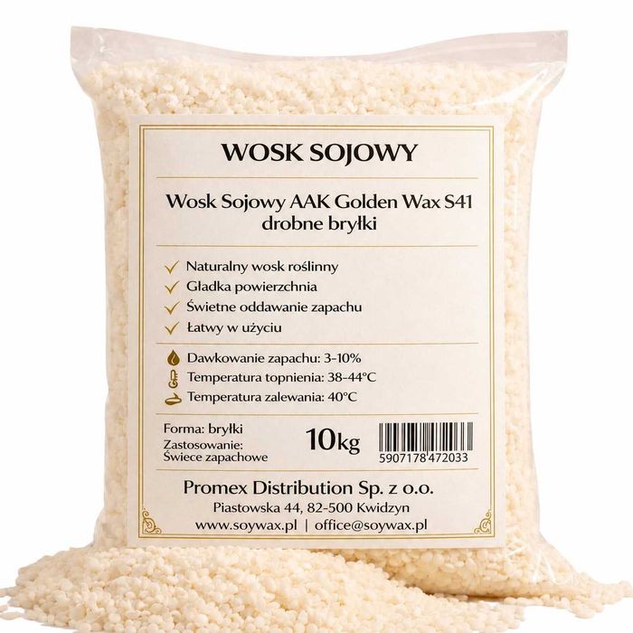 10kg  Wosk Sojowy AAK Golden Wax S41 drobne bryłki od SoyWax.pl