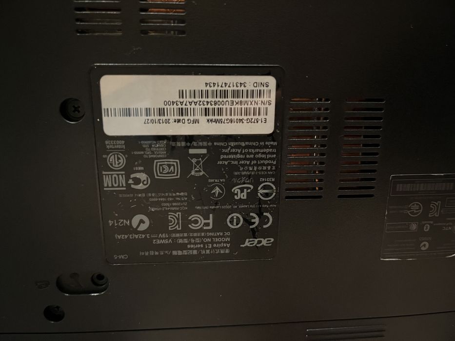 Продам acer e1-572g