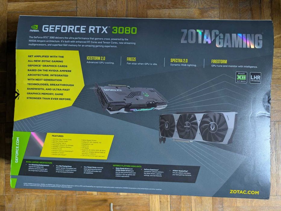 Geforce RTX3080 Zotac  - NOWA nie rozpakowana !