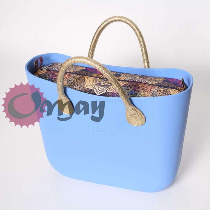 Granatowy organizer do OBAG STANDARD mandale Złote 2 kieszenie OMAY