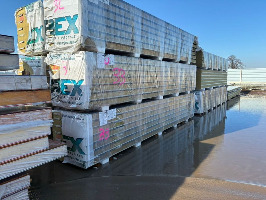 Płyta warstwowa 150mm p.poż II gat nowa kolor grafitowy