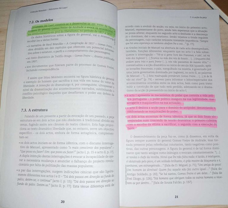 Felizmente há luar, de Luís de Sttau Monteiro - Coleção de resumos