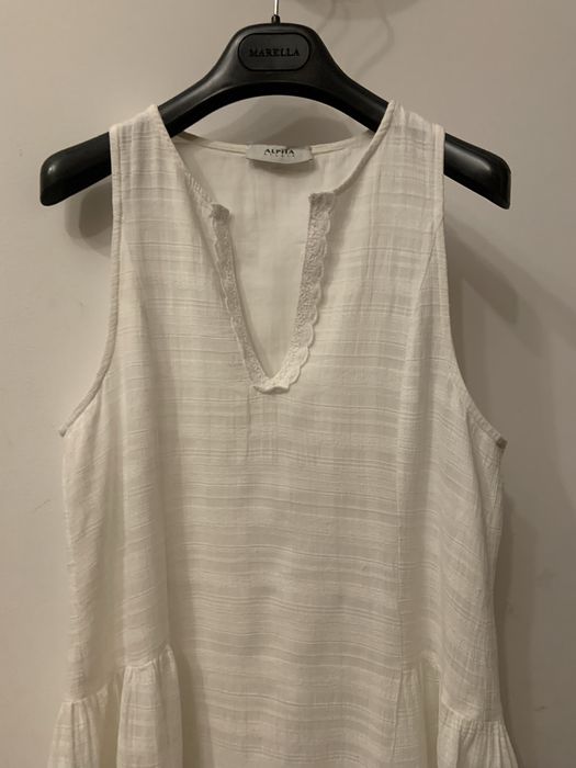 Літня біла довга сукня італія alpha studio