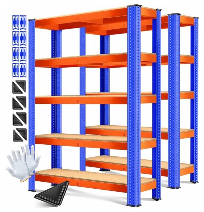 3 estantes azul/laranja