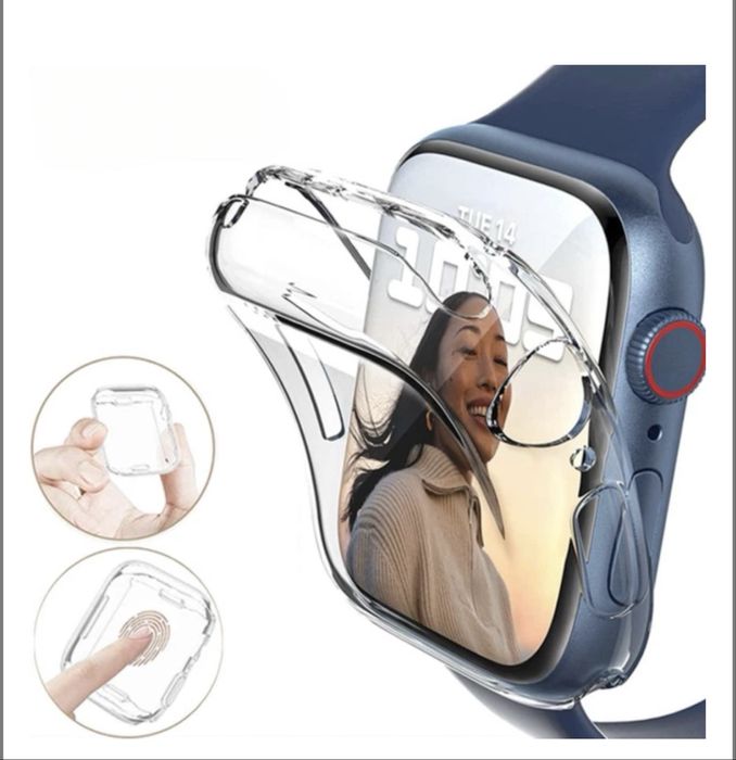 Захистний силіконовий чехол-бампер на Apple watch 4/5/6/SE 44/40мм