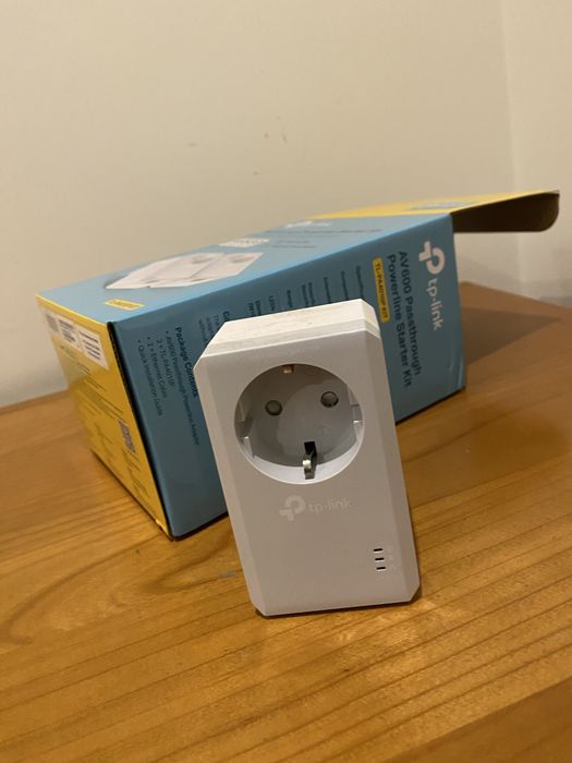 Repetidor de rede TP Link AV 600 PassthroughPowesline Kit