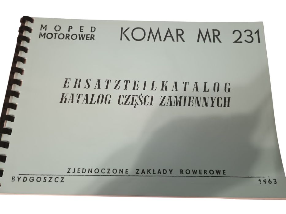 Nowa książka katalog części komar mr 231
