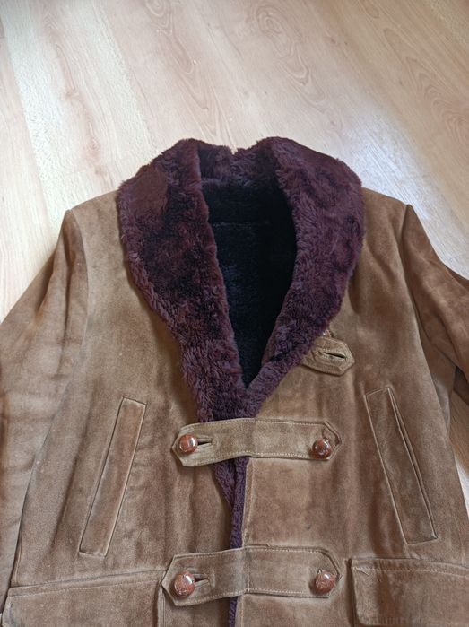 Excelente casaco pele c/pêlo vintage 70s