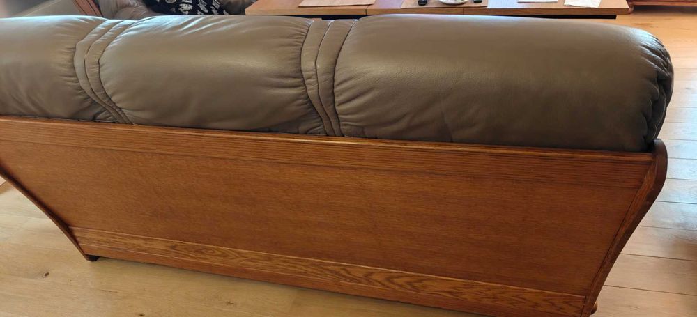 .Zestaw wypoczynkowy skórzany