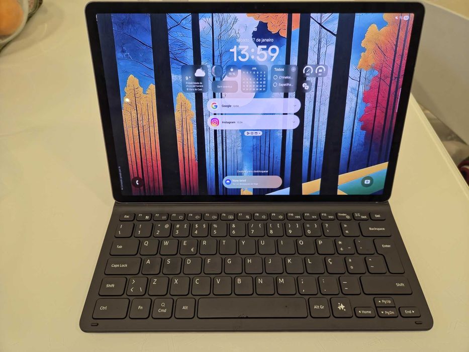 Tablet Samsung S10 Plus + Capa e Caneta