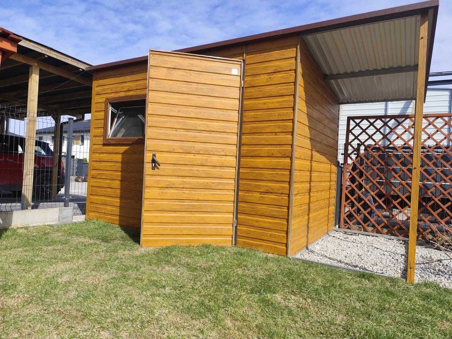 Wiatka ogrodowa |GARAŻ BLASZANY |Domek Ogrodowy| Magazyn | – Maj-Blach