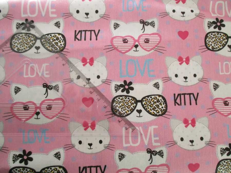 1x1.40mts Tecido Gatos Novo