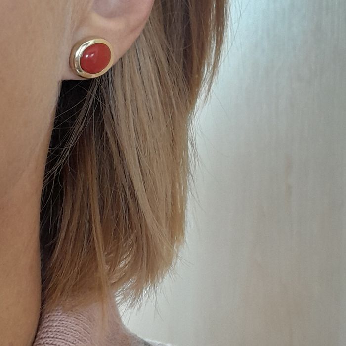 R.16 Retro Pierścionek 3.83g Koral nat. Złoto 585 WYCENA