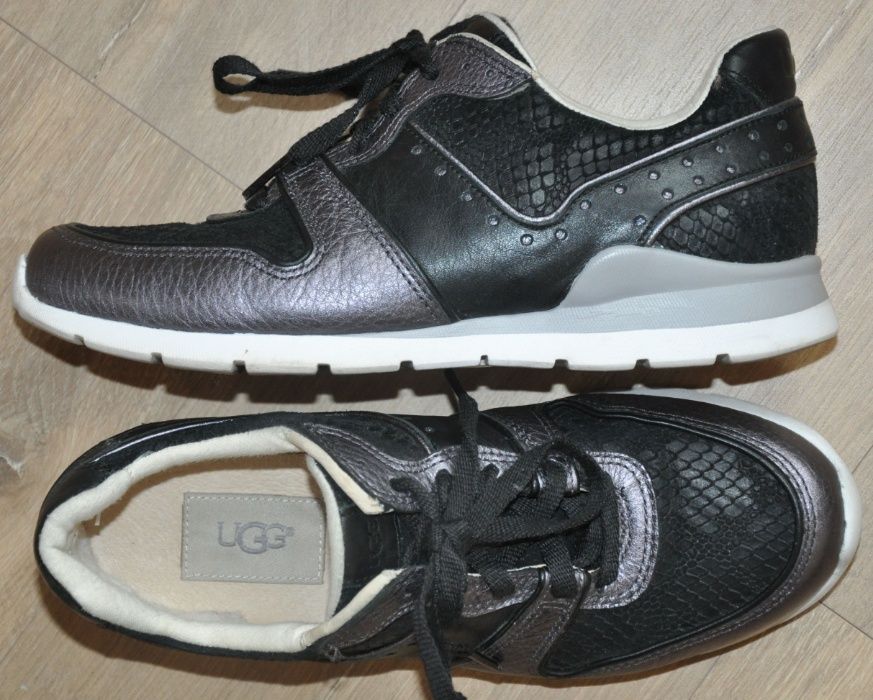 UGG R.37 sneakersy, skórzane półbuty sportowe- świetne