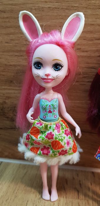 Enchantimals 2x Lalka Felicty Fox Lisek Lis+Brea Bunny Króliczek