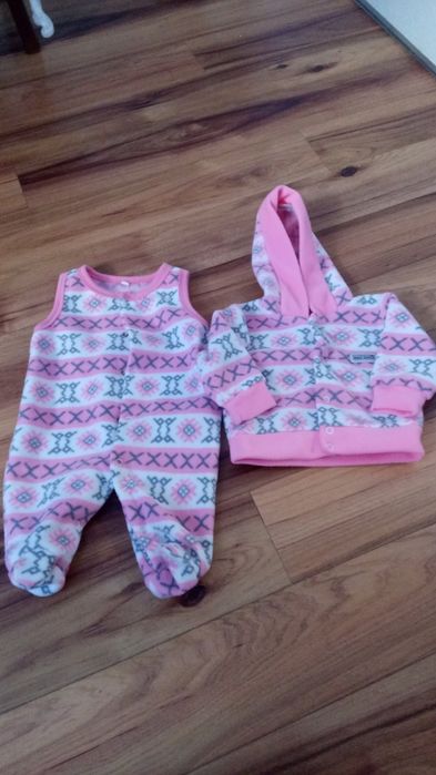 Komplet z polaru niemowlęcy roz.62
