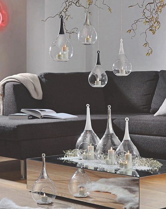 Latarnia SOMPEX Taura 12 x 23 cm żółta