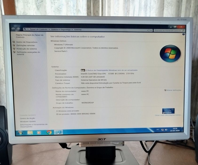Torre desktop Intel Core 2 duo