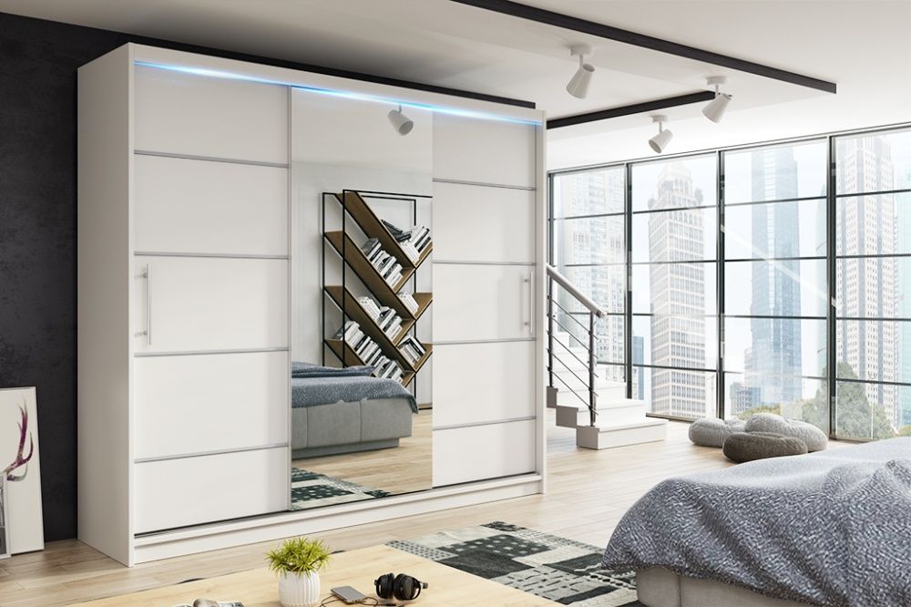 *** Promocja *** Szafa przesuwna 180cm RIO 3  NA WYMIAR, płyta 18mm