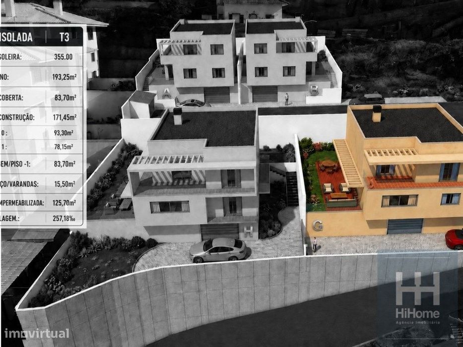 Moradia isolada T3 em construção na Abegoaria - Caniço