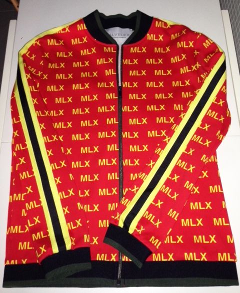 Bomber em malha estampada, NOVO