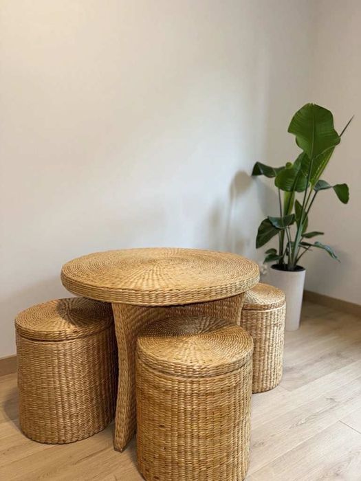 Komplet ratanowy ogrodowy domowy boho