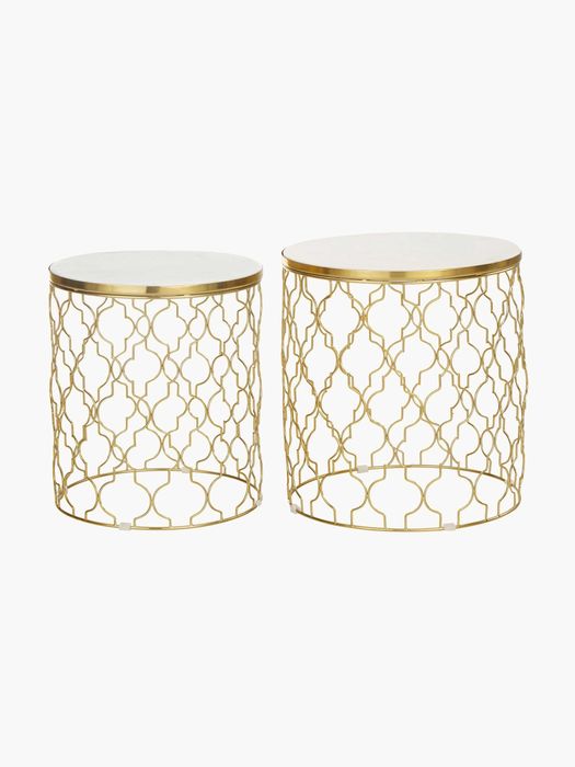 Komplet stolików pomocniczych z marmuru Blake, 2 elem. Westwing