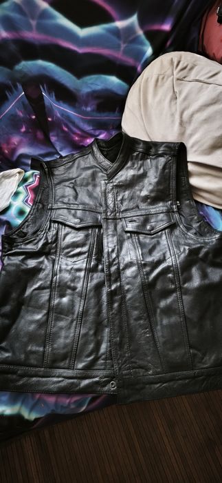Colete em pele XL