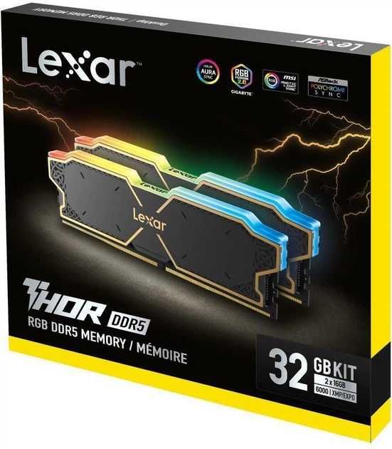 ‼️Lexar Thor DDR5 32 GB (2x16GB) 6000 MHz Thor Black, RGB‼️Гарантия‼️
