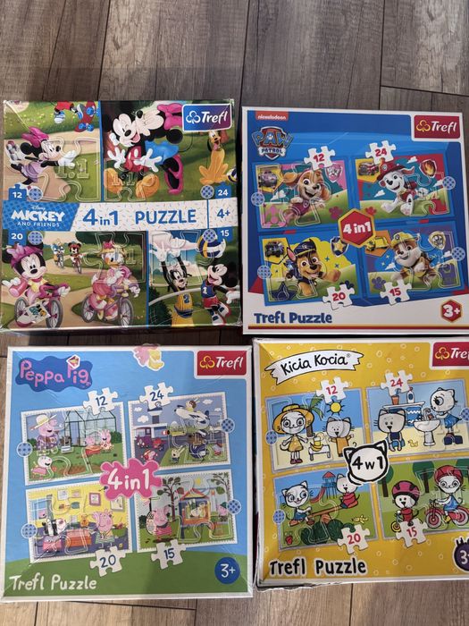 Puzzle dzieci peppa Kicia kocia Psi patrol