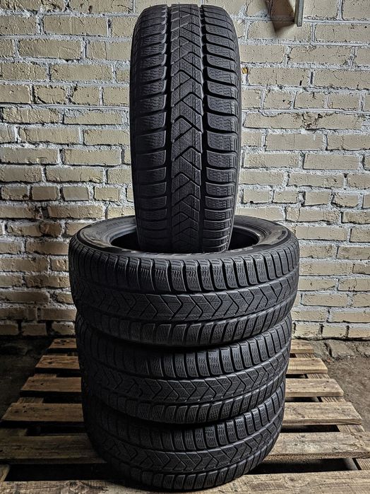 Зимові 215/55r17 Pirelli | 2023 | 7mm | Преміум шини | Антипрокол | Комплект / 4шт | Ідеальний стан, без пошкоджень, без ремонтів, без дефектів