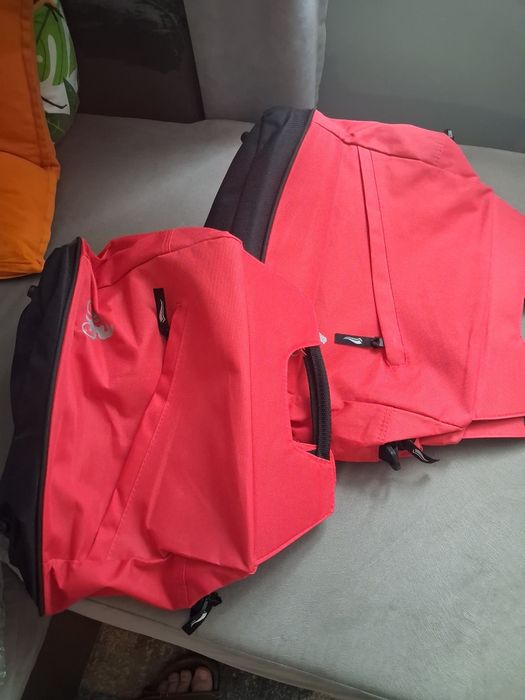 Nowe torby rowerowe na bagażnik 2x10L z pokrowcem