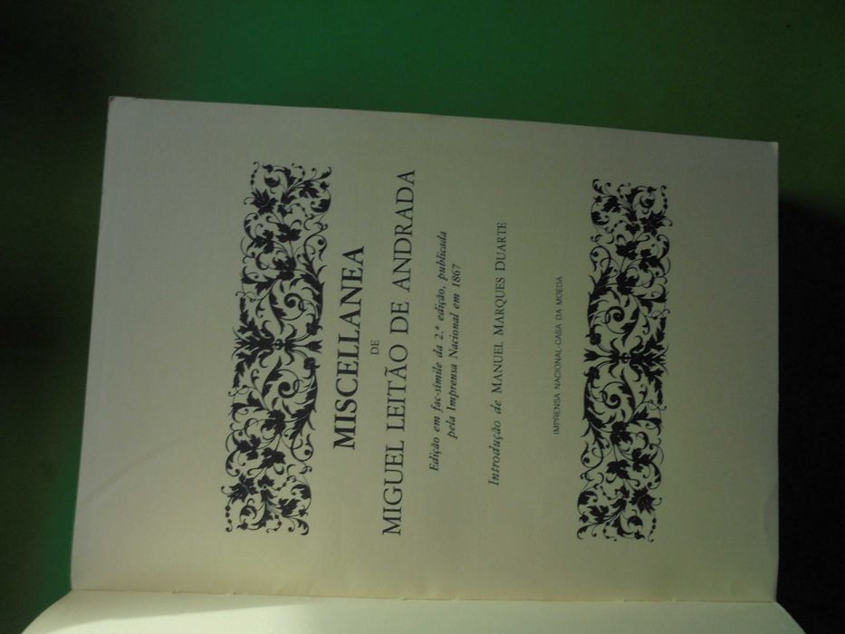 Andrada (Miguel Leitão de);Miscellanea