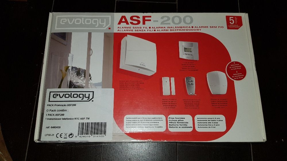 Vendo Kit de Alarme Evology ASF - 200 - NOVO embalado (oferta portes)