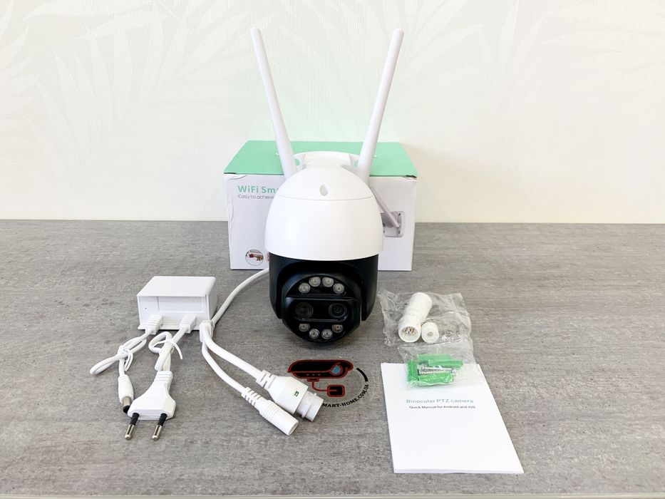 ХИТ ЗУМ 8Мп PTZ поворотная облачная wifi IP камера ICsee ONVIF Dahua