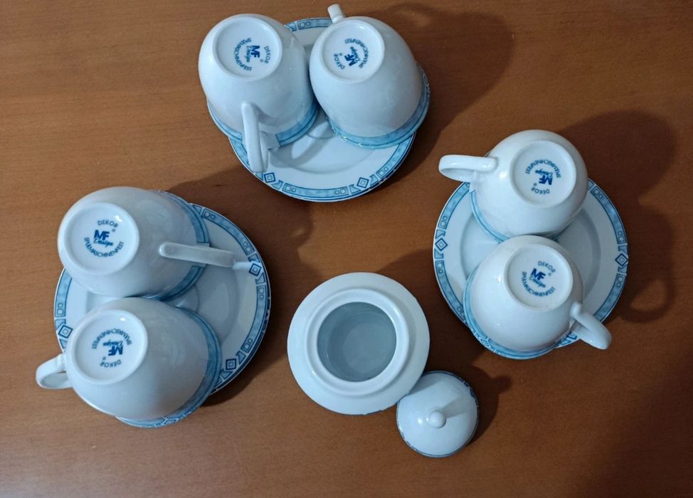 Conjunto de chávenas do café ou chá