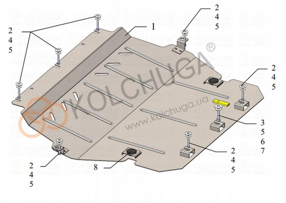 Fiat Scudo 2022- 2.0 Hdi Stalowa Dolna Osłona Silnika 0839 Mag