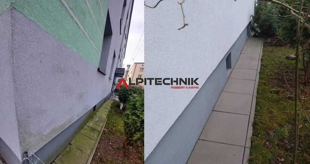 Mycie kostki brukowej elewacji dachów impregnacja ALPITECHNIK
