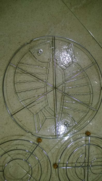 Conjunto 3 bases para tachos e panelas, em inox