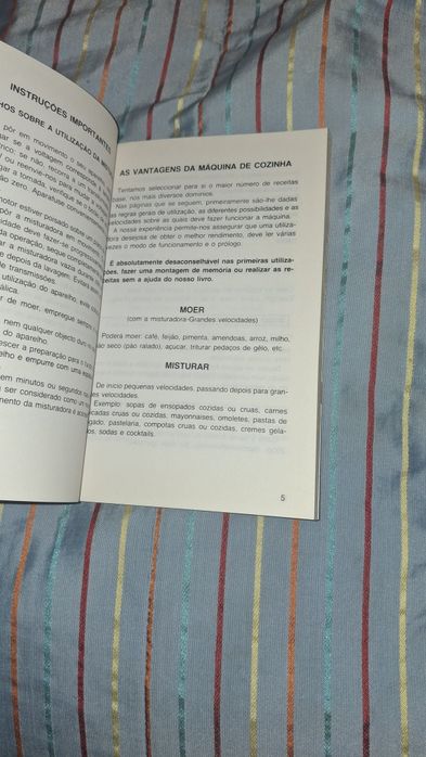 Máquina de Cozinha instruções receitas livro