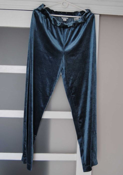 Оксамитові штани палаццо monki / штаны велюровые бархат р-р М