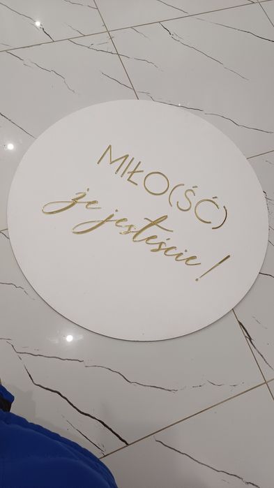 Tabliczka na ślub - 70 cm