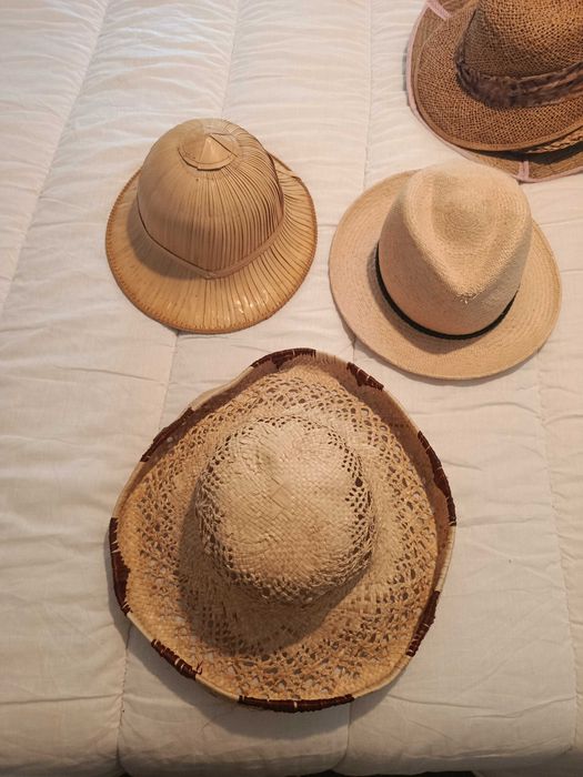Colecçao chapeus palha verao originais fora do comum como novos