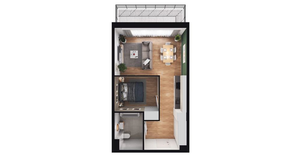 2-pokojowe mieszkanie 41m2 + balkon Bez Prowizji