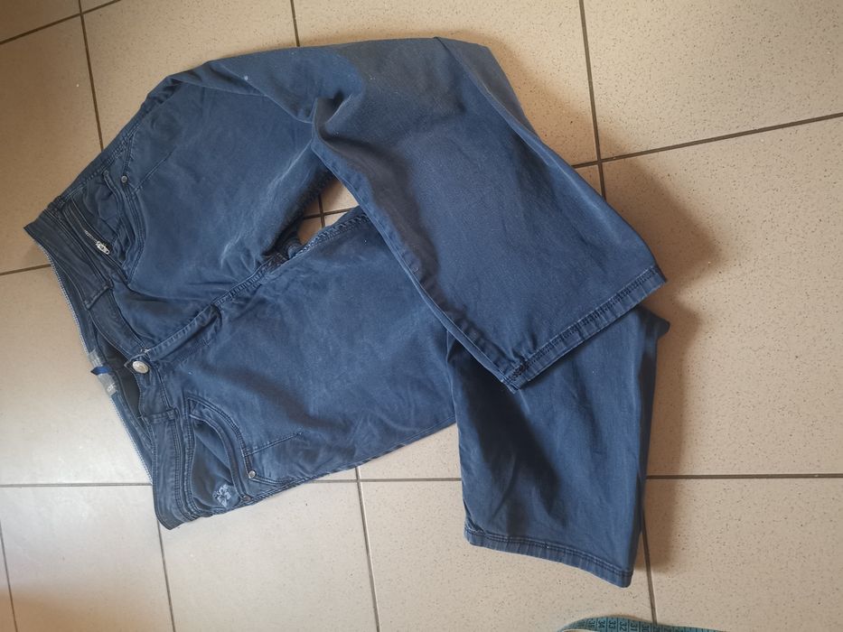 Spodnie 3/4 rybaczki granatowe Cecil plus size duży rozmiar