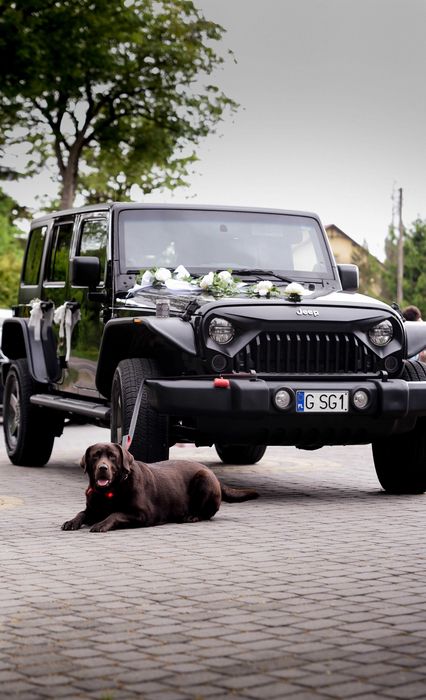 Samochód do ślubu Jeep Wrangler