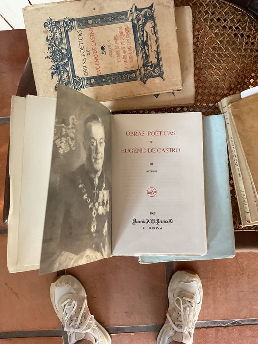 Conjunto livros Obras Poéticas de Eugénio de Castro