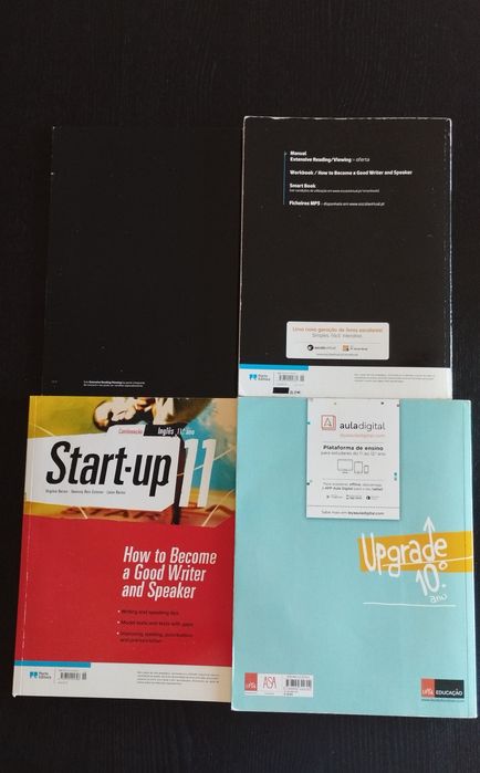 Manuais escolares de inglês do 10.° e 11.° anos