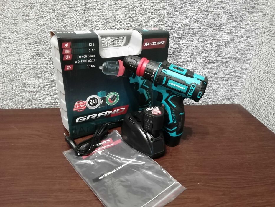 Шуруповерт аккумуляторный Grand ДА-12DFR